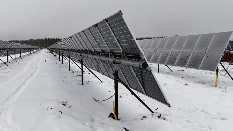 Skruvpålegrunder för solpark