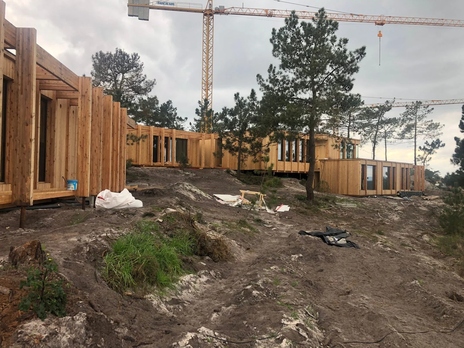 Modern CLT-villa på skruvpålegrund